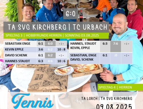 Mit Rückenwind zum Sieg – SVG Tennis triumphiert gegen Urbach