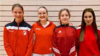 Myka Schilling, Theresa Schlaps, Julia Fink und Josefa Schäfer,